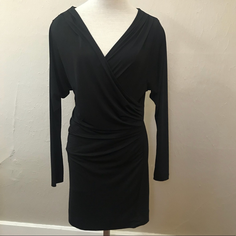Bcbgeneration long sleeve black jersey dress